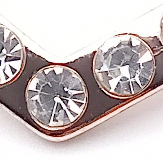Diamante Heart Scarf Ring