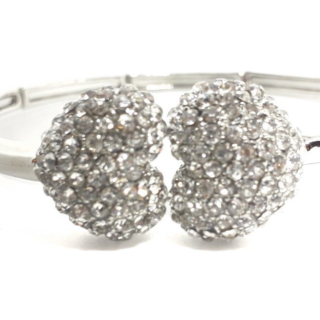 Crystal Heart Bangle