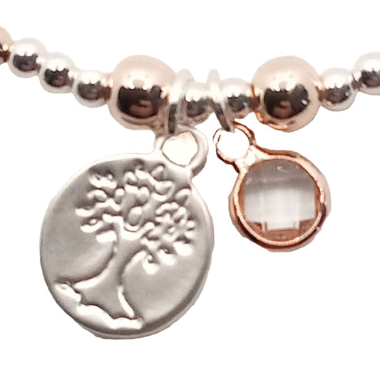 Tree of Life Disc Bead Bracelet