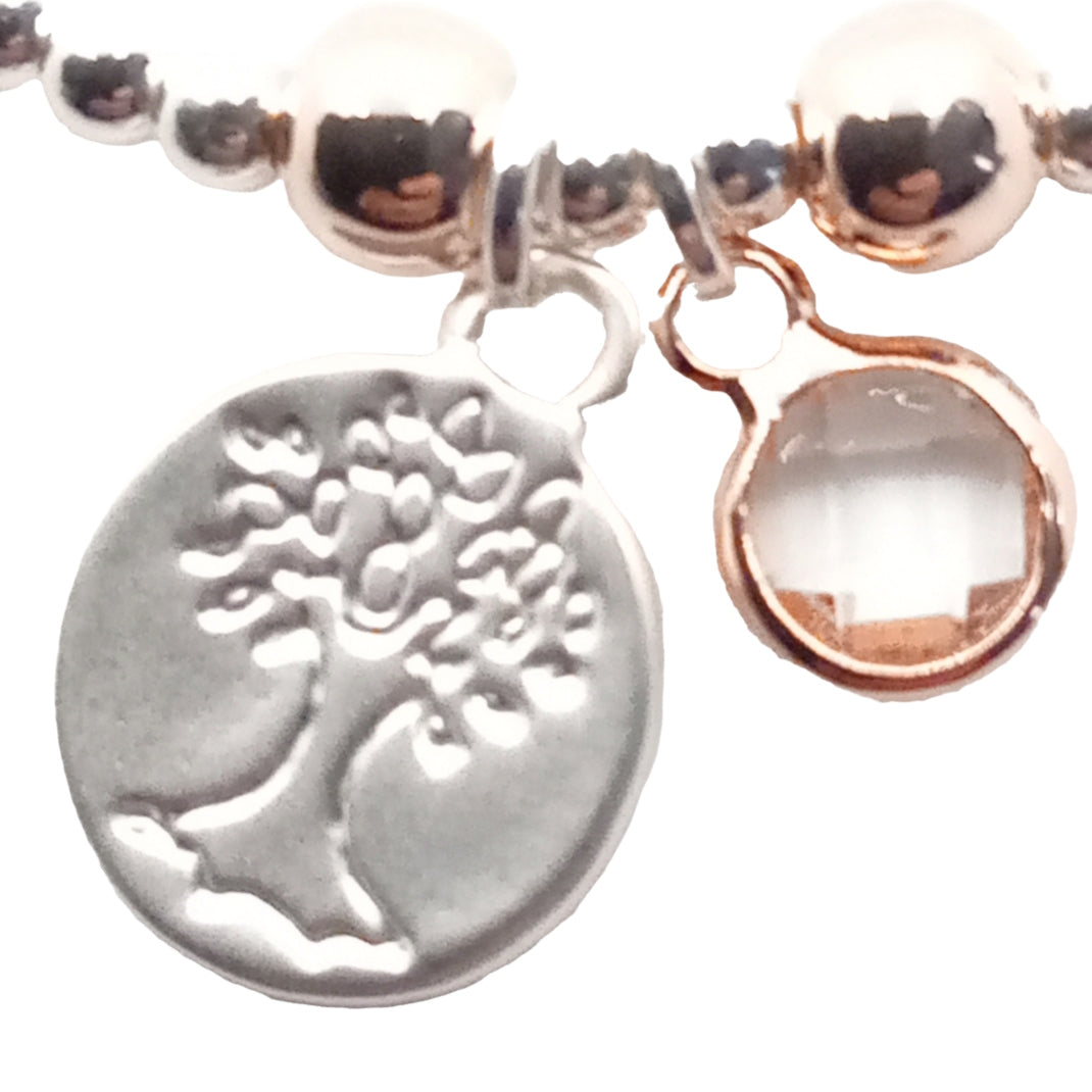 Tree of Life Disc Bead Bracelet