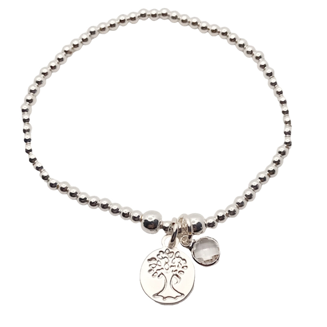 Tree of Life Disc Bead Bracelet