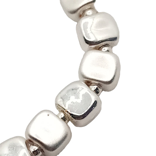Rounded Cube Bead Bracelet