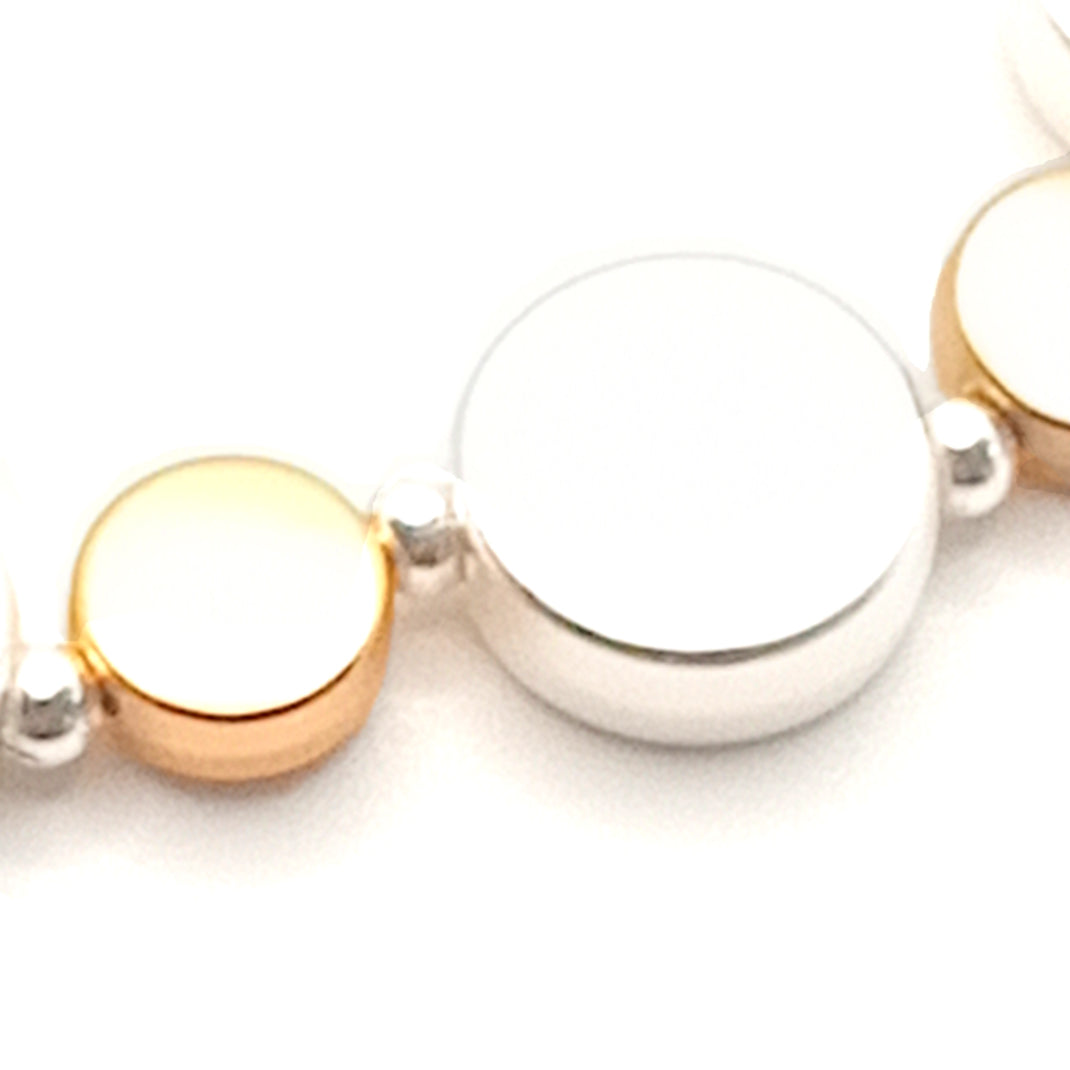 Flat Circle Bead Bracelet