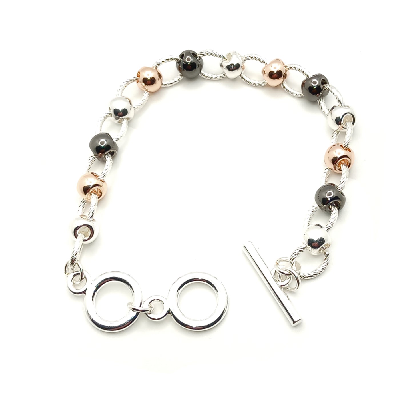 Twist Link T-Bar Short Bracelet