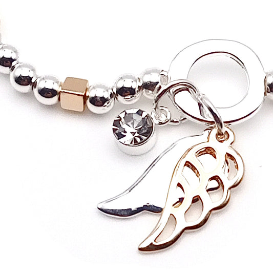 Angel Wings Bead Bracelet