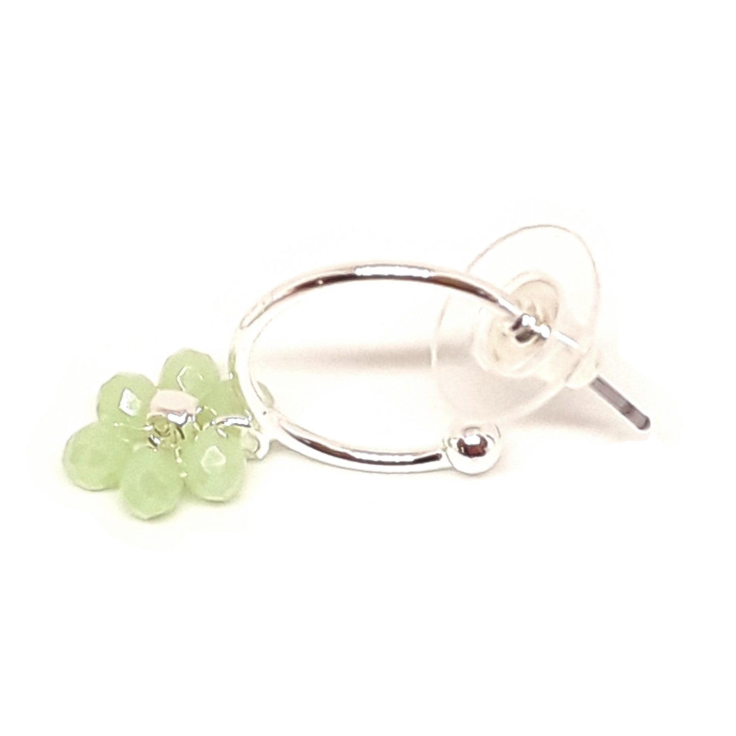 Glass Bead Flower Earrings
