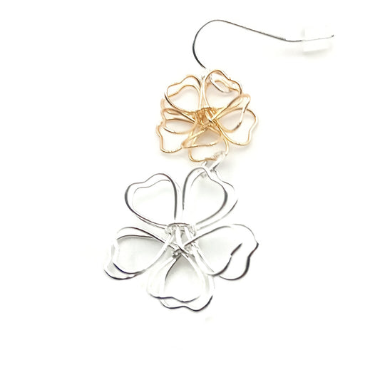 Wire Flower Earrings