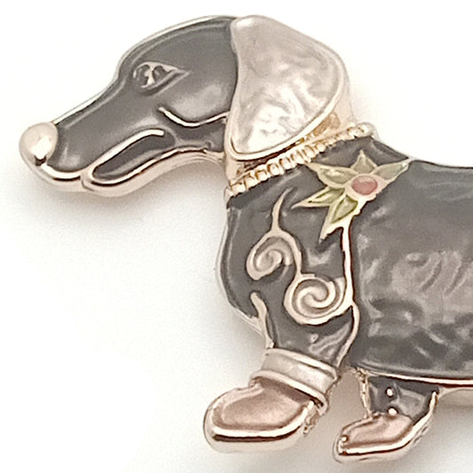 Dachshund Magnetic Brooch
