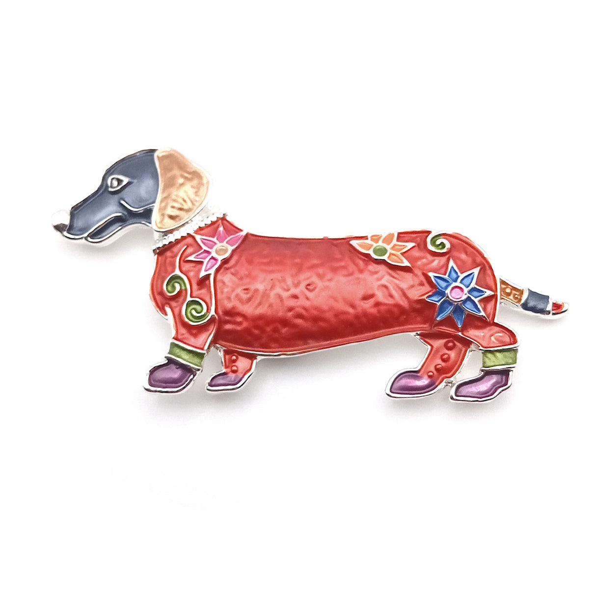 Dachshund Magentic Brooch