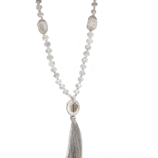 Tassel Crystal Bead Necklace