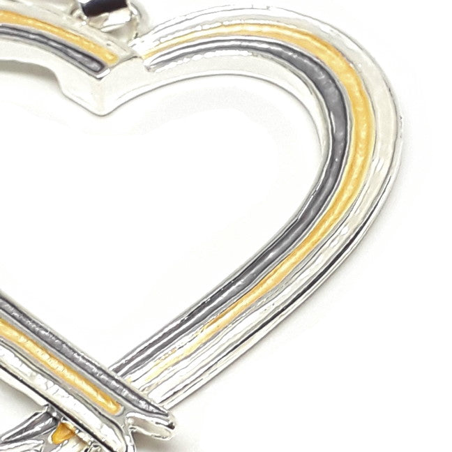 Hand Painted Heart Pendant Necklace