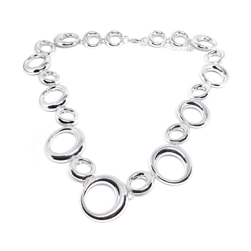 Outline Circle Link Necklace
