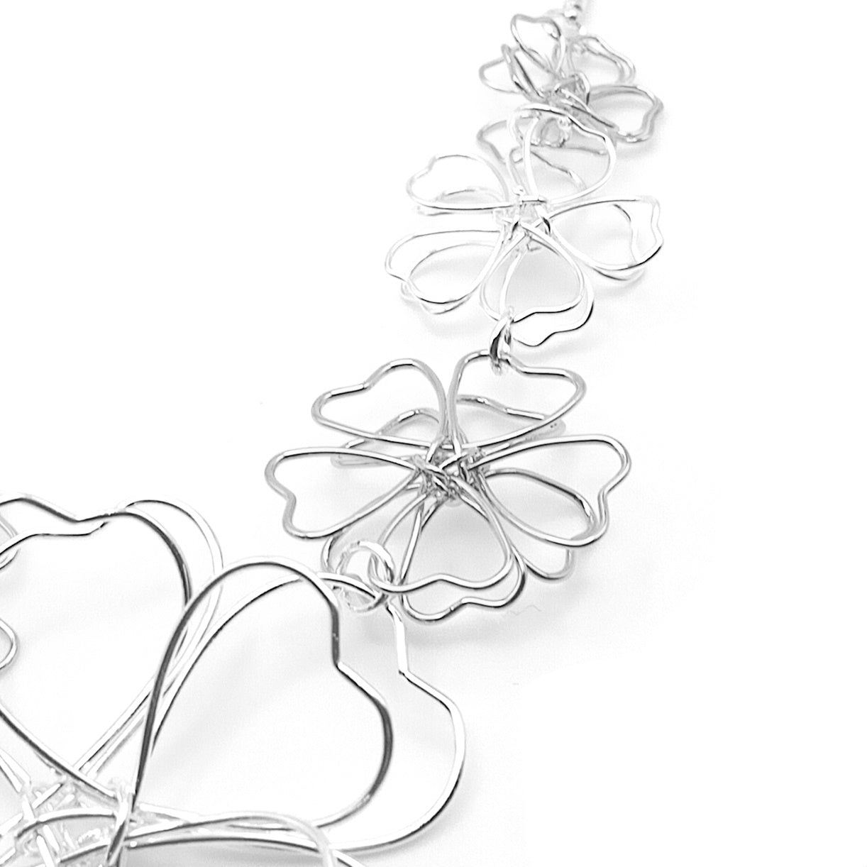 Wire Flower Necklace
