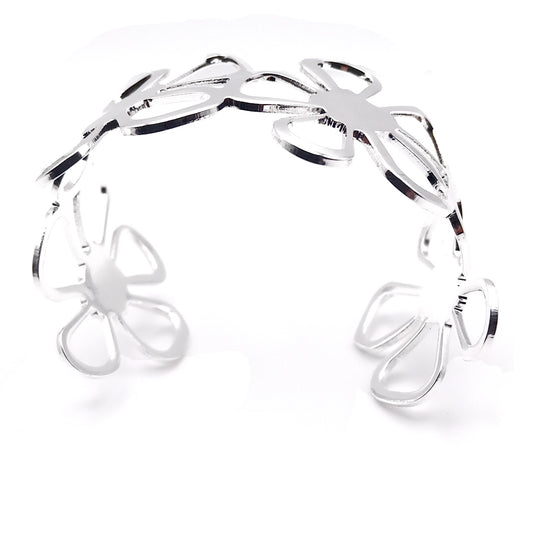 Flower Cuff Bangle