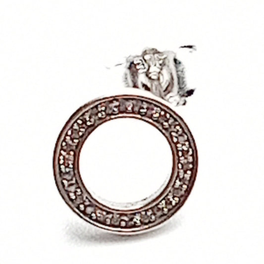 Diamante Circle Earrings