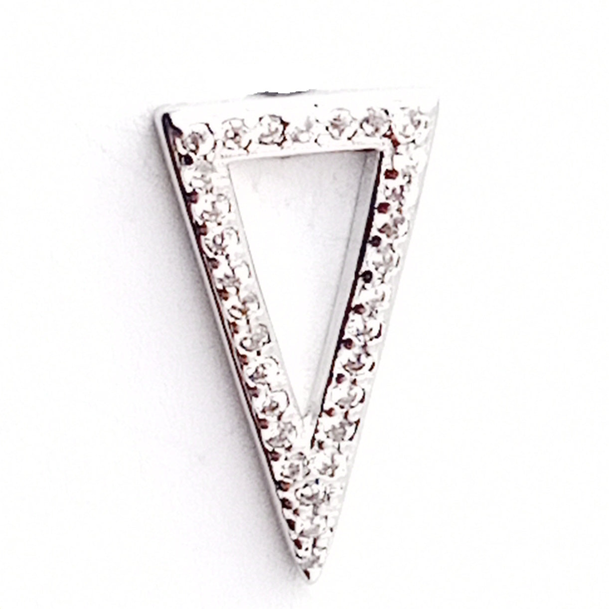Diamante Triangle Stud Earrings