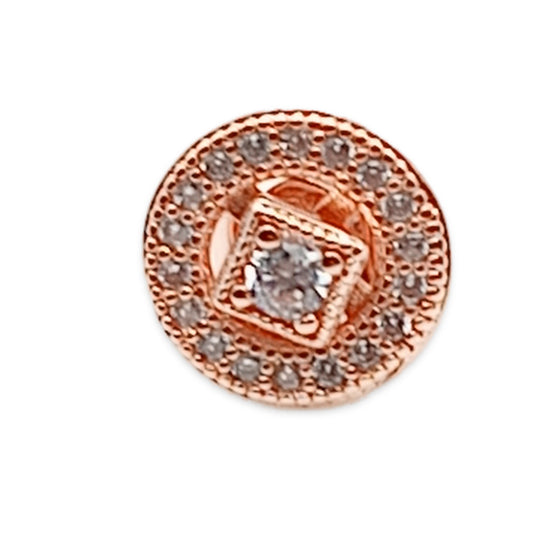 2-in-1 Diamante Stud Earrrings