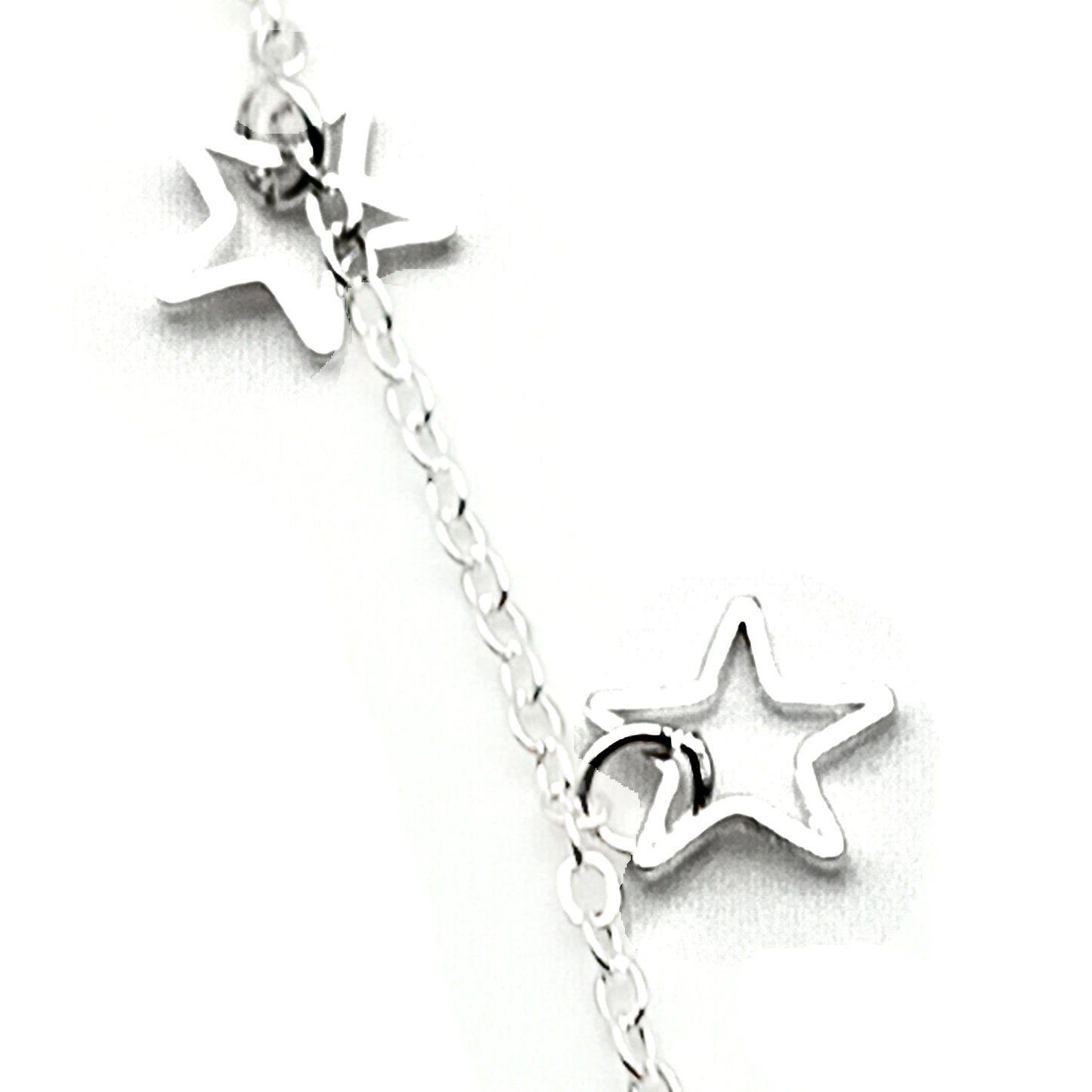 Outline Star Charm Anklet