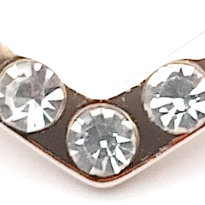 Diamante Heart Scarf Ring
