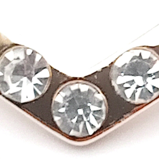 Diamante Heart Scarf Ring