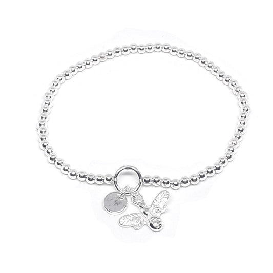 Bee and Disc Bead Bracelet