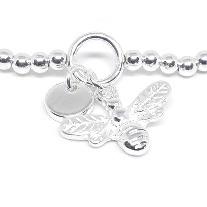 Bee and Disc Bead Bracelet
