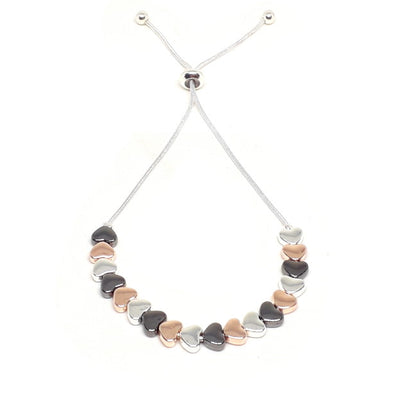 Flat Heart Drawstring Bracelet