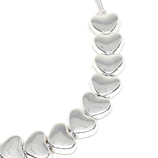 Flat heart drawstring bracelet