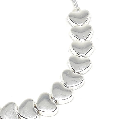 Flat heart drawstring bracelet