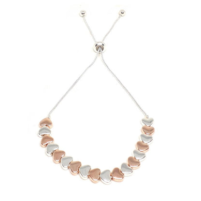 Flat heart Drawstring Bracelet