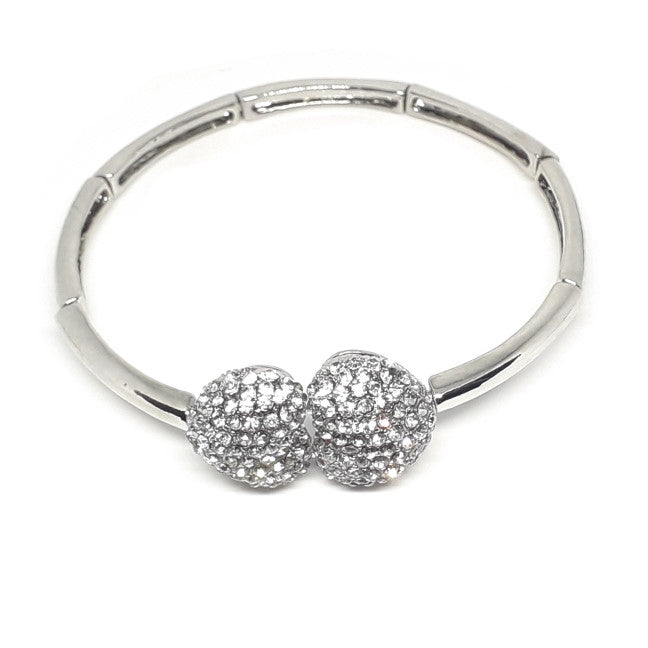 Crystal Heart Bangle