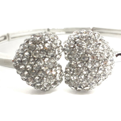 Crystal Heart Bangle
