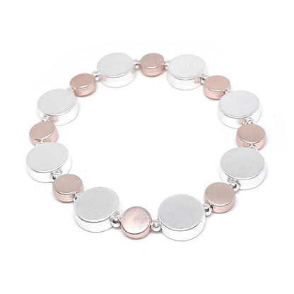 Flat Circle Bead Bracelet