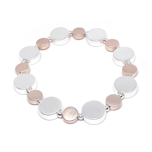 Flat Circle Bead Bracelet