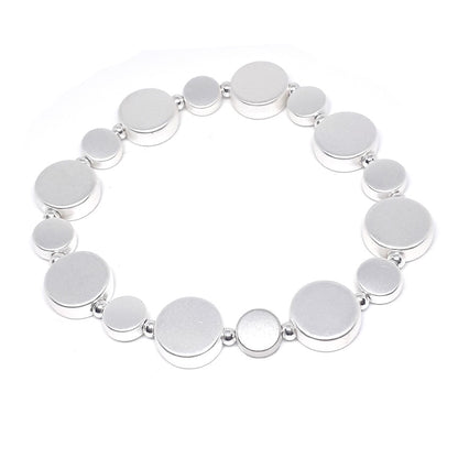 Flat Circle Bead Bracelet