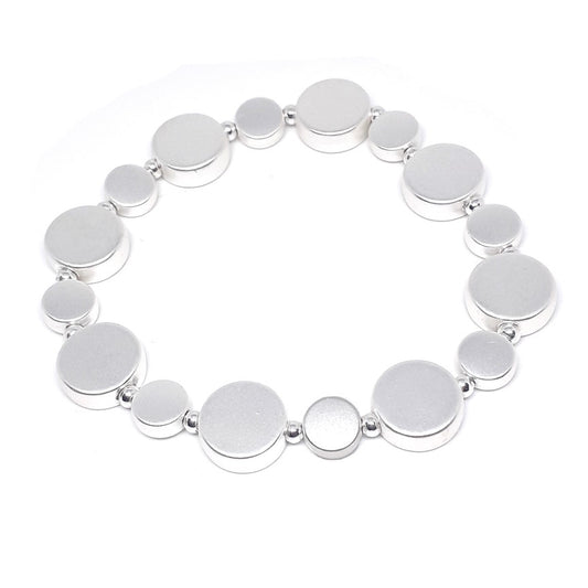 Flat Circle Bead Bracelet