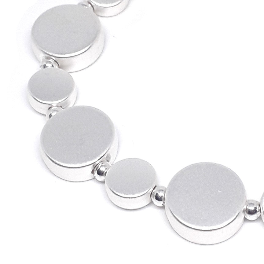 Flat Circle Bead Bracelet