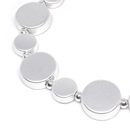 Flat Circle Bead Bracelet