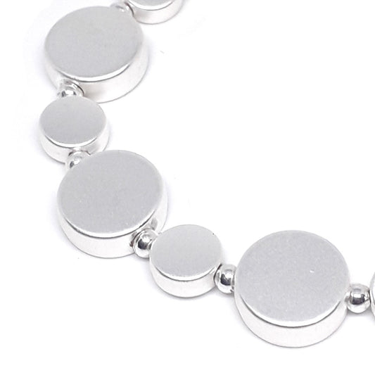 Flat Circle Bead Bracelet