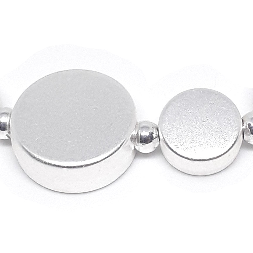 Flat Circle Bead Bracelet