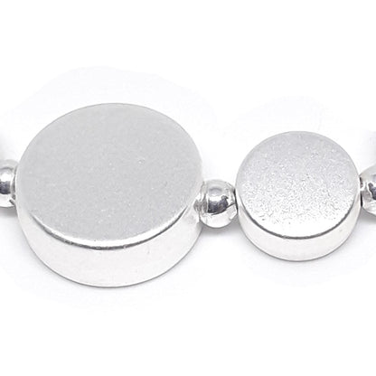 Flat Circle Bead Bracelet