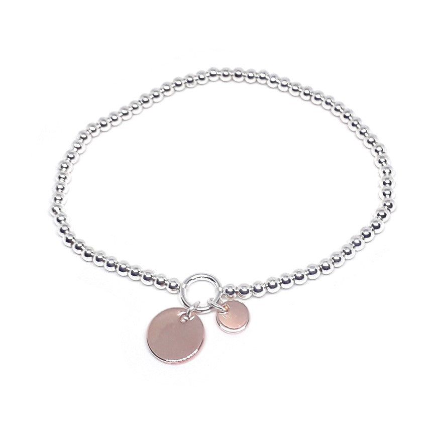 Twin Disc Bead Bracelet