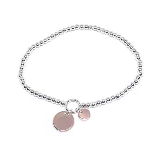 Twin Disc Bead Bracelet