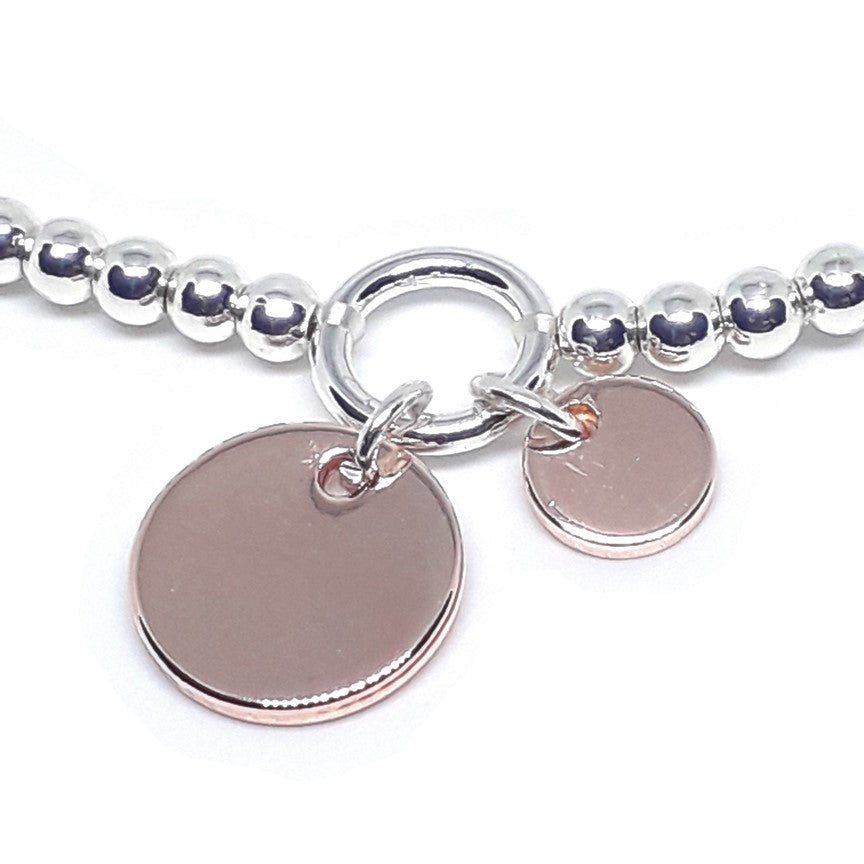 Twin Disc Bead Bracelet