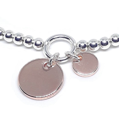 Twin Disc Bead Bracelet