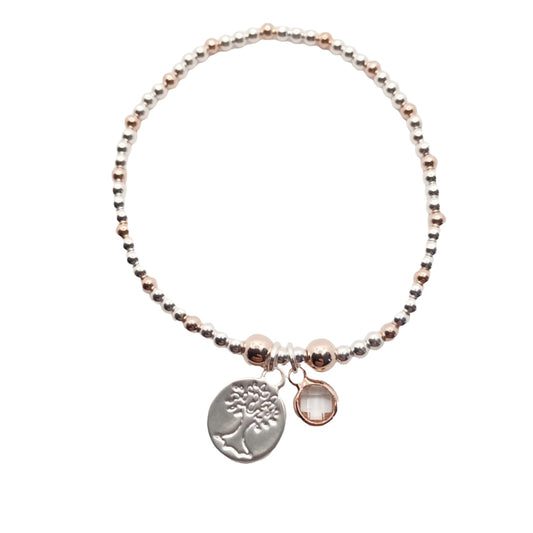 Tree of Life Disc Bead Bracelet