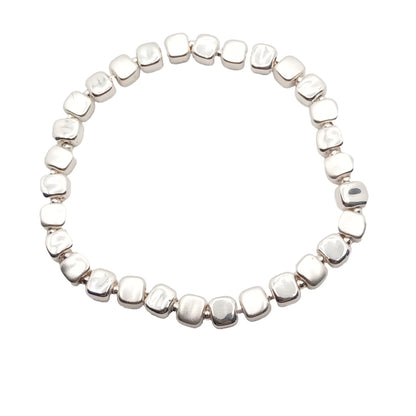 Rounded Cube Bead Bracelet
