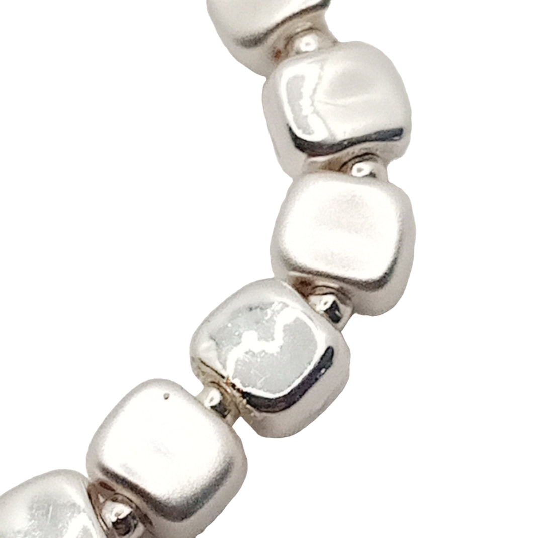 Rounded Cube Bead Bracelet
