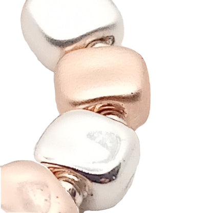 Rounded Cube Bead Bracelet