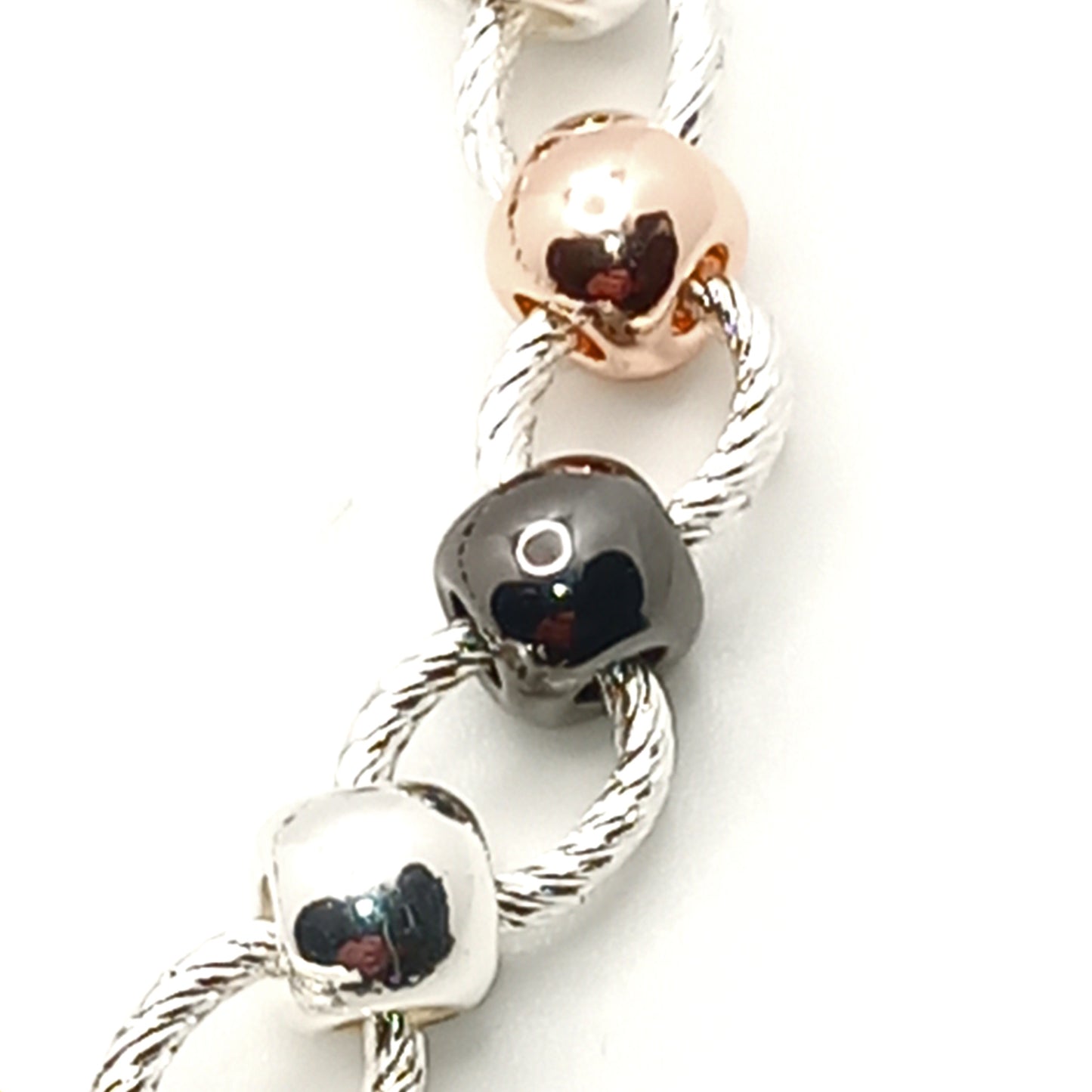 Twist Link T-Bar Short Bracelet